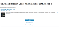 Tablet Screenshot of free-bf3.blogspot.com