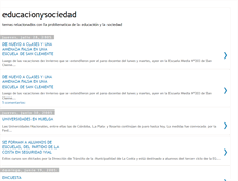 Tablet Screenshot of educacionysociedad.blogspot.com