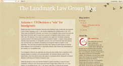 Desktop Screenshot of landmarklaw.blogspot.com