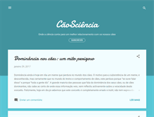 Tablet Screenshot of caosciencia.blogspot.com