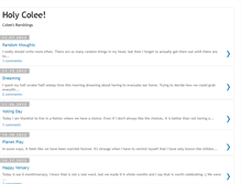 Tablet Screenshot of holycolee.blogspot.com