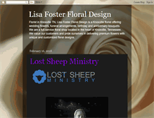 Tablet Screenshot of lisafosterfloraldesign.blogspot.com