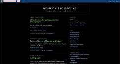 Desktop Screenshot of head-onthe-ground.blogspot.com