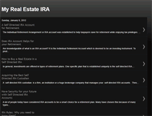 Tablet Screenshot of myrealestateira.blogspot.com