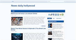 Desktop Screenshot of newsdailyhollywood.blogspot.com