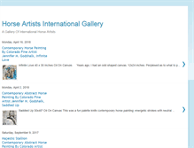 Tablet Screenshot of horseartistsinternational.blogspot.com