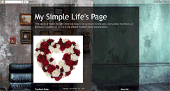 Desktop Screenshot of mysimplelifespage.blogspot.com