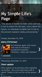 Mobile Screenshot of mysimplelifespage.blogspot.com