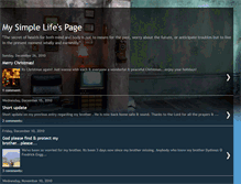 Tablet Screenshot of mysimplelifespage.blogspot.com