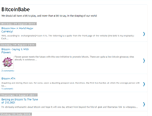 Tablet Screenshot of bitcoinbabe.blogspot.com