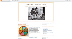 Desktop Screenshot of comentandotextos.blogspot.com