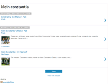 Tablet Screenshot of kleinconstantia.blogspot.com