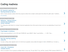 Tablet Screenshot of codingmadness.blogspot.com