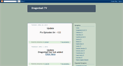 Desktop Screenshot of dragonballtvs.blogspot.com