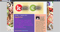 Desktop Screenshot of karenzcardz.blogspot.com