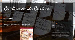 Desktop Screenshot of condimentandocaminos.blogspot.com
