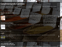 Tablet Screenshot of condimentandocaminos.blogspot.com