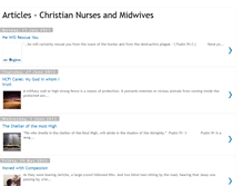 Tablet Screenshot of christian-nurses-and-midwives-issues.blogspot.com