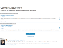 Tablet Screenshot of oakvilleacupuncture.blogspot.com