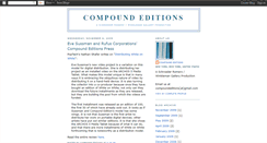 Desktop Screenshot of compound-editions.blogspot.com