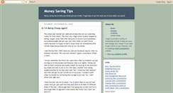 Desktop Screenshot of money-saving-tips.blogspot.com