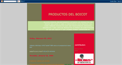 Desktop Screenshot of productosdelboicot.blogspot.com