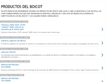 Tablet Screenshot of productosdelboicot.blogspot.com