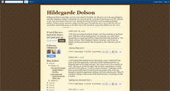 Desktop Screenshot of hildegardedolson.blogspot.com