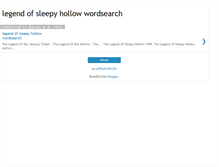 Tablet Screenshot of legendofsleepyhollowwordsearch.blogspot.com