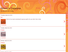Tablet Screenshot of nimmuscreations.blogspot.com