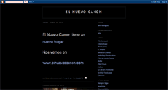 Desktop Screenshot of elnuevocanon.blogspot.com