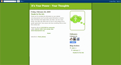 Desktop Screenshot of itsyourpower.blogspot.com