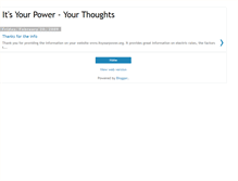 Tablet Screenshot of itsyourpower.blogspot.com