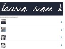 Tablet Screenshot of laurenreneek.blogspot.com
