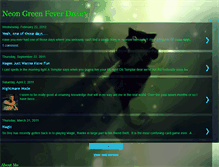 Tablet Screenshot of neongreenfeverdream.blogspot.com