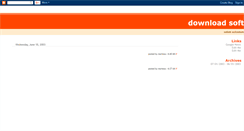 Desktop Screenshot of downloadsoftware.blogspot.com