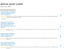 Tablet Screenshot of generacpowerwasher.blogspot.com