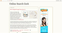 Desktop Screenshot of onlinesearchgeek.blogspot.com