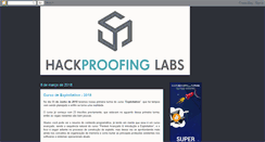 Desktop Screenshot of hackproofing.blogspot.com