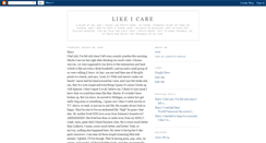 Desktop Screenshot of likeicare.blogspot.com