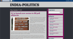 Desktop Screenshot of india-theleader-politics.blogspot.com