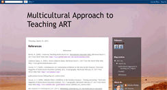 Desktop Screenshot of multiculturalapproachtoteachingart.blogspot.com