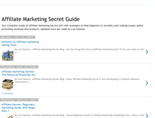 Tablet Screenshot of affiliate-secret-guide.blogspot.com