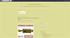 Desktop Screenshot of dapperstyle.blogspot.com