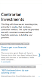 Mobile Screenshot of contrarianinvestments.blogspot.com