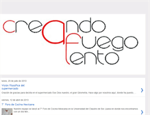 Tablet Screenshot of creandoafuegolento.blogspot.com