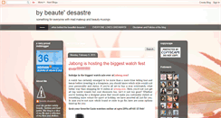 Desktop Screenshot of beautedesastre.blogspot.com