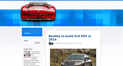 Desktop Screenshot of fabulous-car-news.blogspot.com