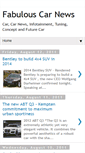Mobile Screenshot of fabulous-car-news.blogspot.com