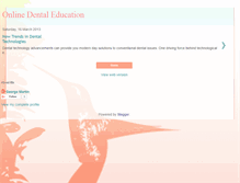 Tablet Screenshot of onlinedentaleducation.blogspot.com